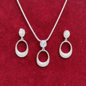 925 silver chain pendant set