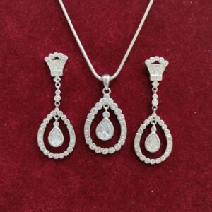 925 silver chain pendant set
