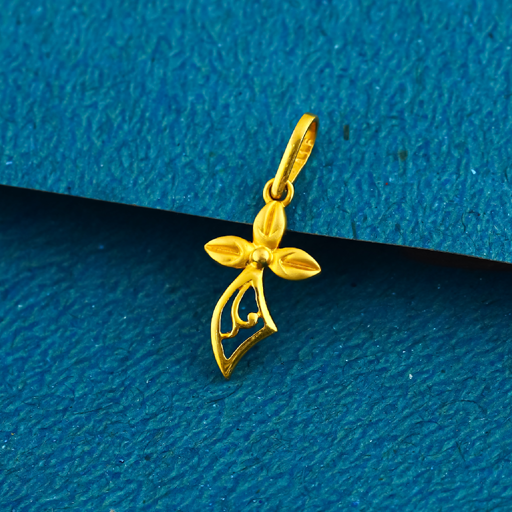 22K 916 gold flower design pendants