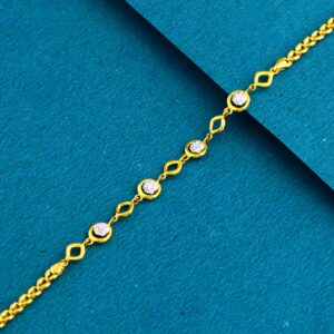 22K 916 Gold Fancy Modern Design Ledies Bracelet