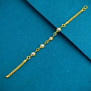 22K 916 Gold Fancy Modern Design Ledies Bracelet