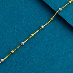 22K 916 Gold Fancy Light Weight Ledies Bracelet