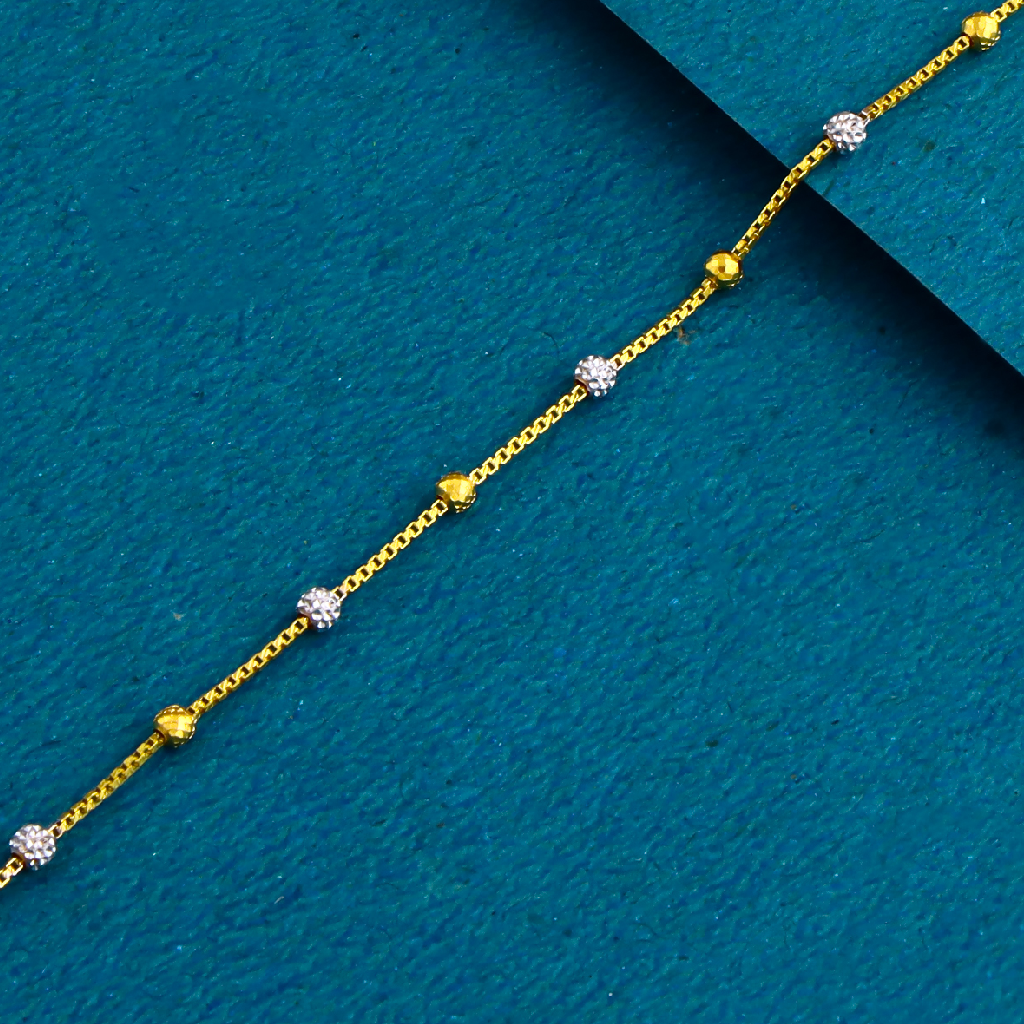 22K 916 Gold Fancy Light Weight Ledies Bracelet