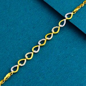 22K 916 Gold Fancy Ovel Shape Ledies Bracelet
