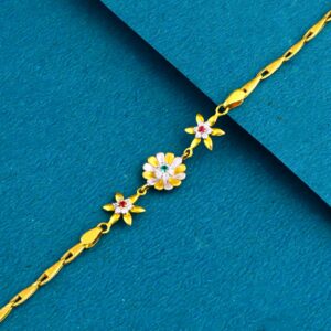22K 916 Gold Modern Design Ledies Bracelet