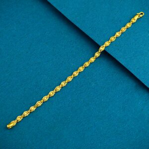 916 22K Gold Plain Fancy Ledies Bracelet