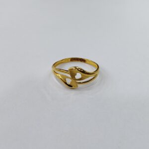 22k plain gold ladies ring