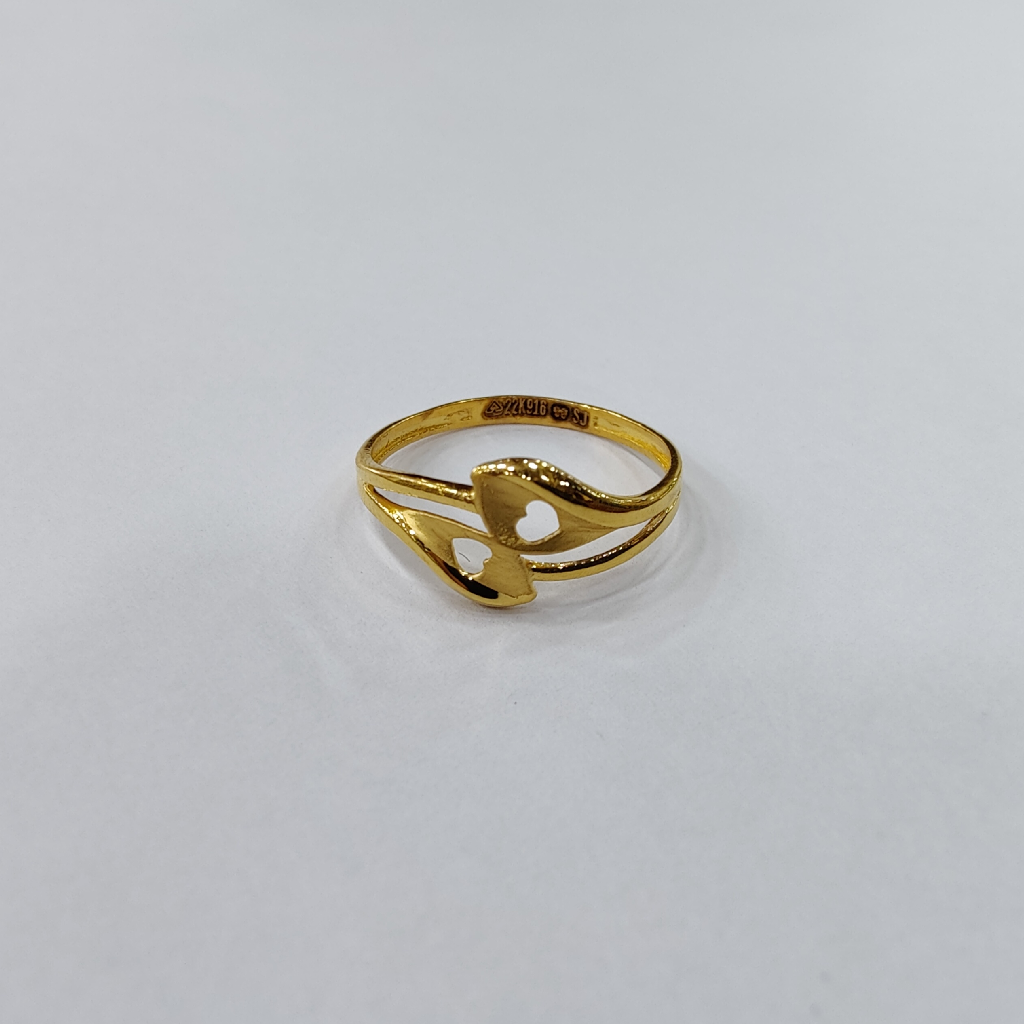 22k plain gold ladies ring