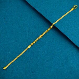 22K 916 Gold Plain Ledies Classic Bracelet