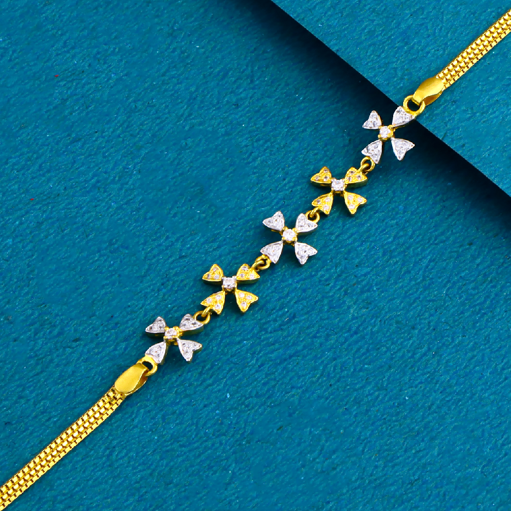 916 Yellow Gold Fancy Ledies Bracelet