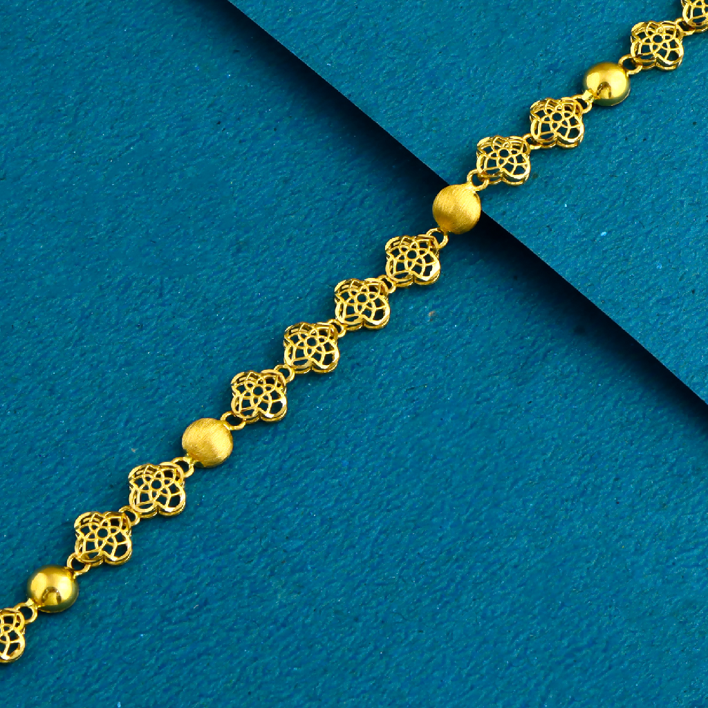 22K 916  Gold Fancy Plain Bracelet