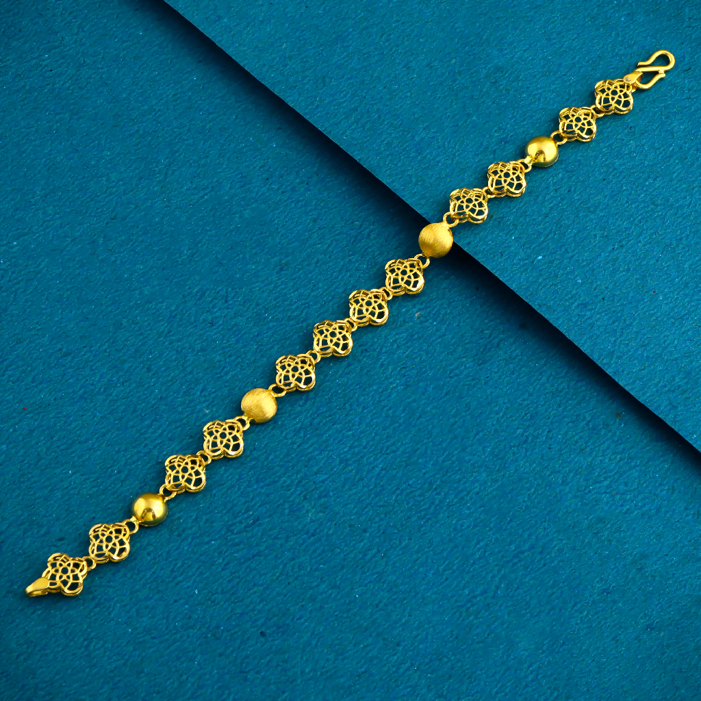 22K 916  Gold Fancy Plain Bracelet