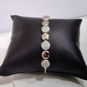 925 silver round shape bracelet