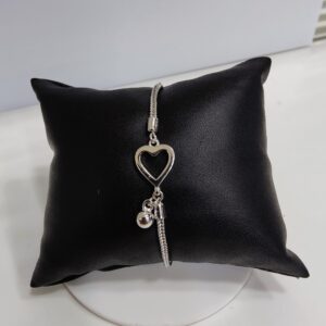 925 silver heart shape bracelet