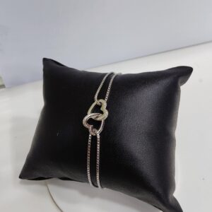 925 silver heart shape bracelet