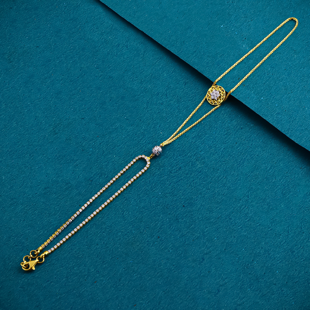 22k Gold Exclusive Stone Working Ledies Bracelet