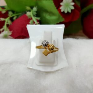 916 Plain Gold Fancy Ladies Ring