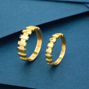 22K916 gold stylish couple ring