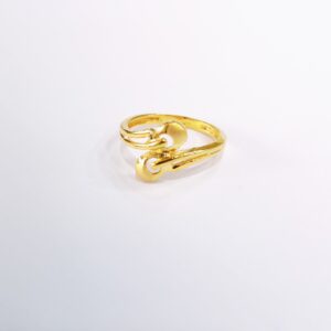 916 Plain Gold Fancy Ladies Ring