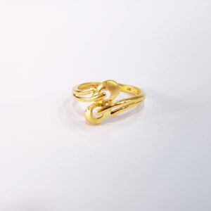 916 Plain Gold Fancy Ladies Ring