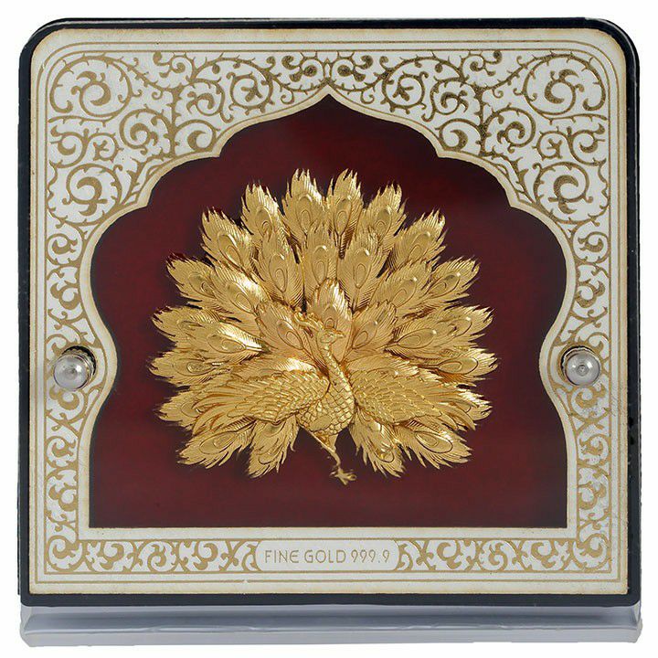 999 gold Peacock Design Frame