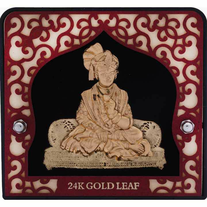 999 gold swaminarayan bhagwan frame