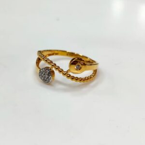 22KT Gold Modern Stylish Ring