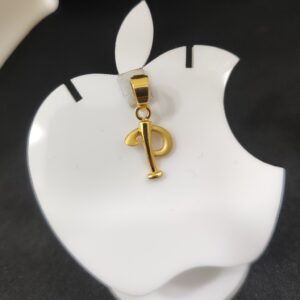 916 Gold P Name Pendal