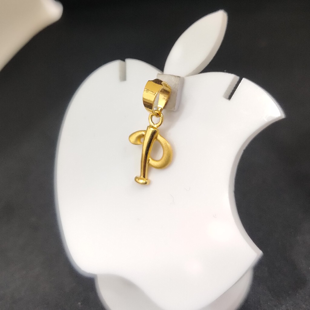 916 Gold P Name Pendal - Image 2