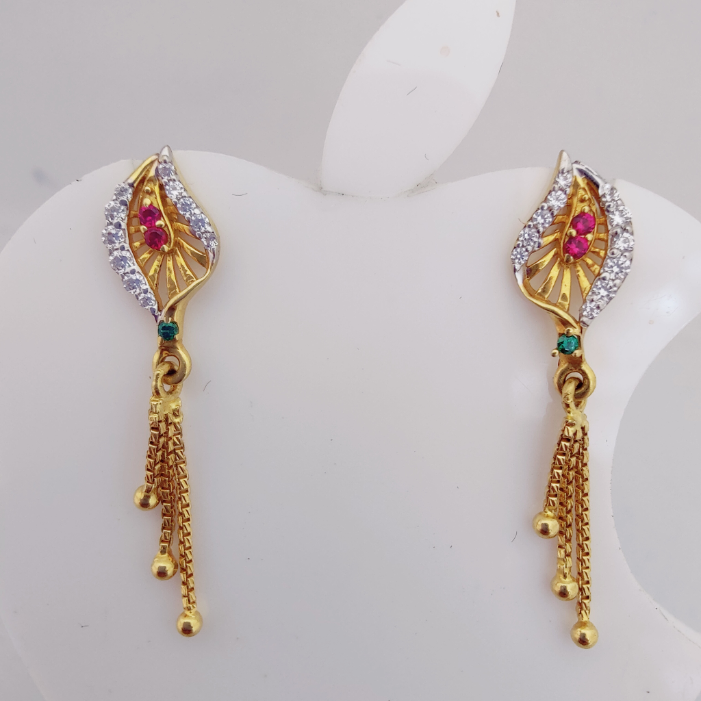 916 gold exclusive hanging earring - Image 2