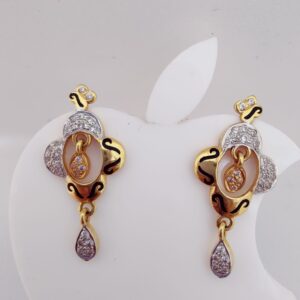 22K Gold Minakari Diamond Tops