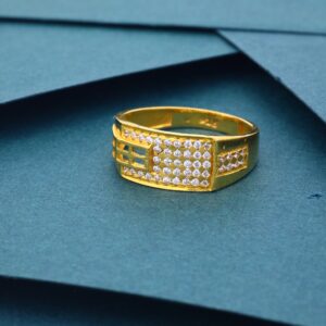 Gold Diamond Gent's Ring AJ-151