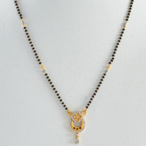 916 gold fancy single line mangalsutra