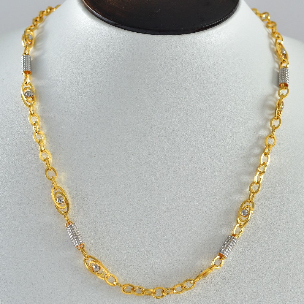 22K Gold Fancy Gents Chain
