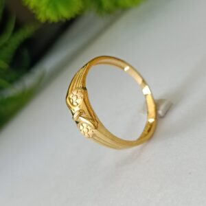 22k gold plain gold ring