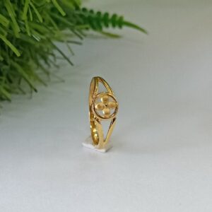 22k gold plain universal ring