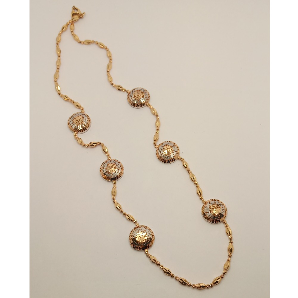18k gold stylish chain for ladies