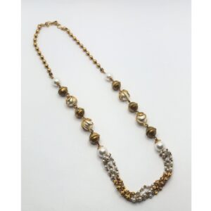 916 gold antique beads mala