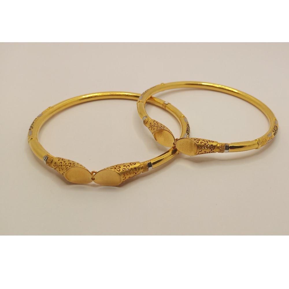 916 gold dazzling kadli bangle