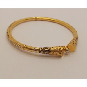 22k gold antique kadli bangle