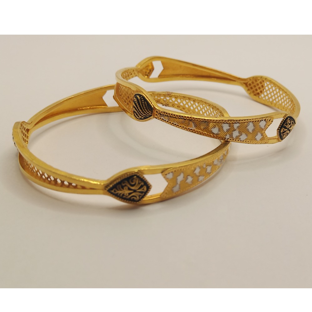 22k gold antique copper kadli