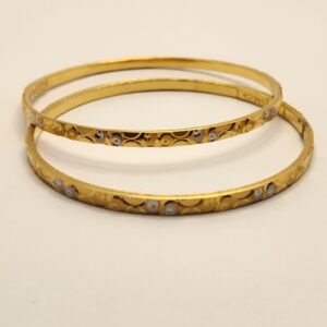 22K Gold 2 Piece Bangle