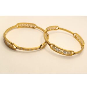 22k gold flower design kadli
