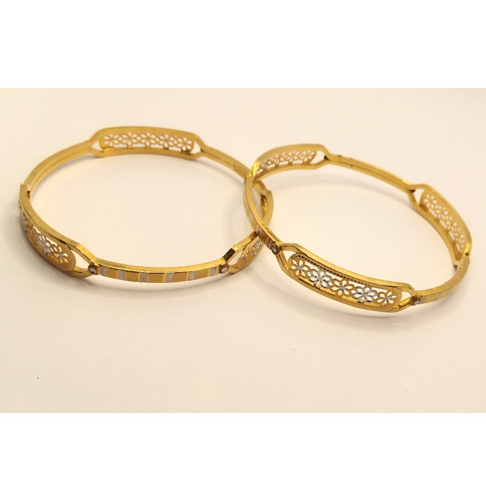 22k gold flower design kadli