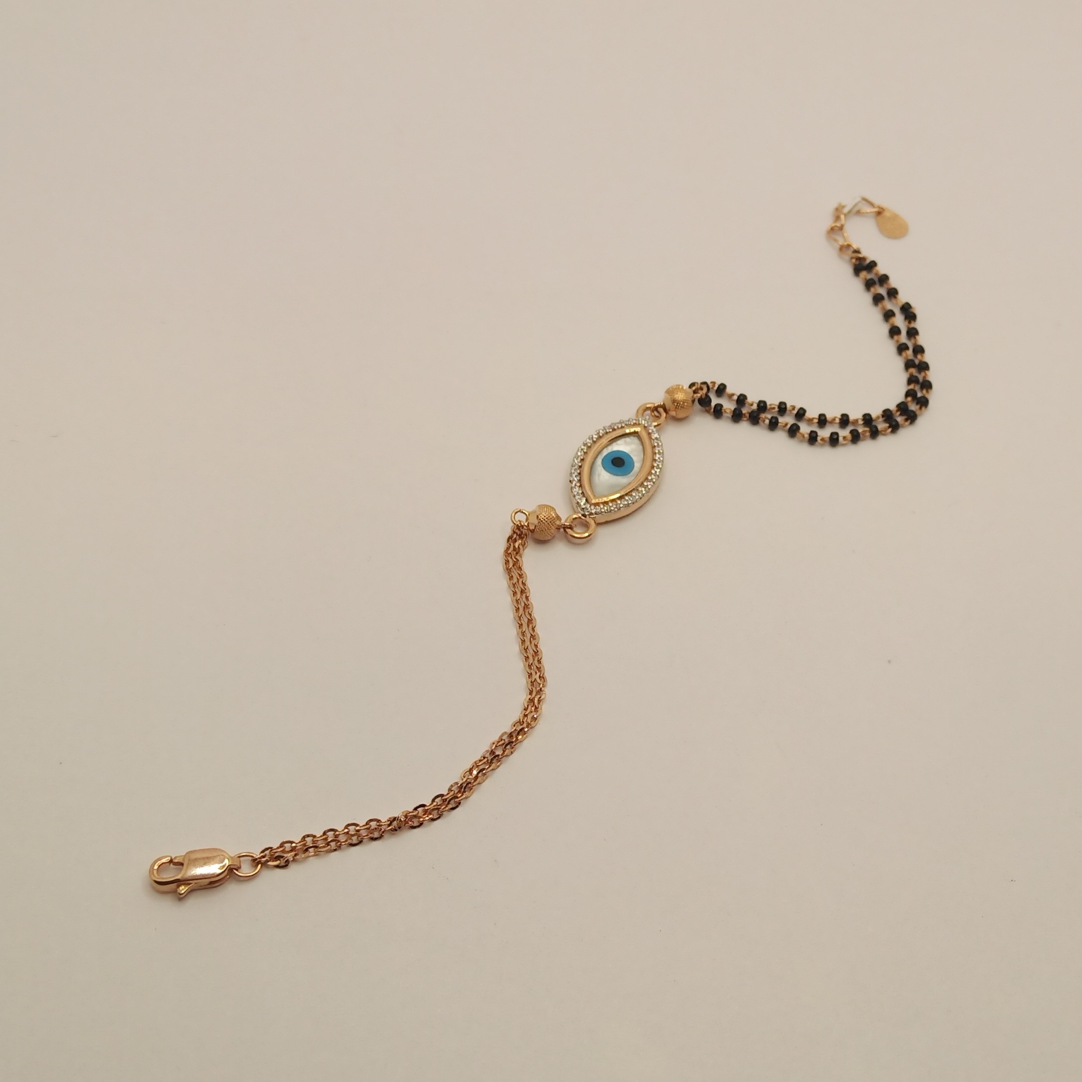 18K Gold Evil Eye Bracelet