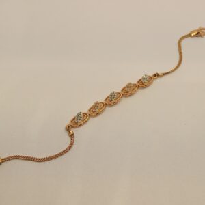 Gold Oval Design Lucky For Women