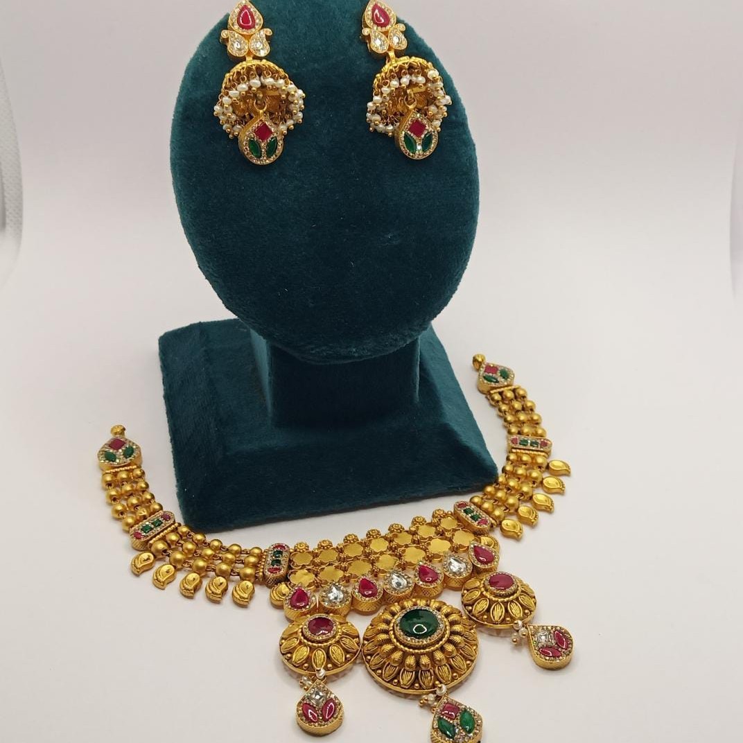 22K Gold Traditional Necklace Set