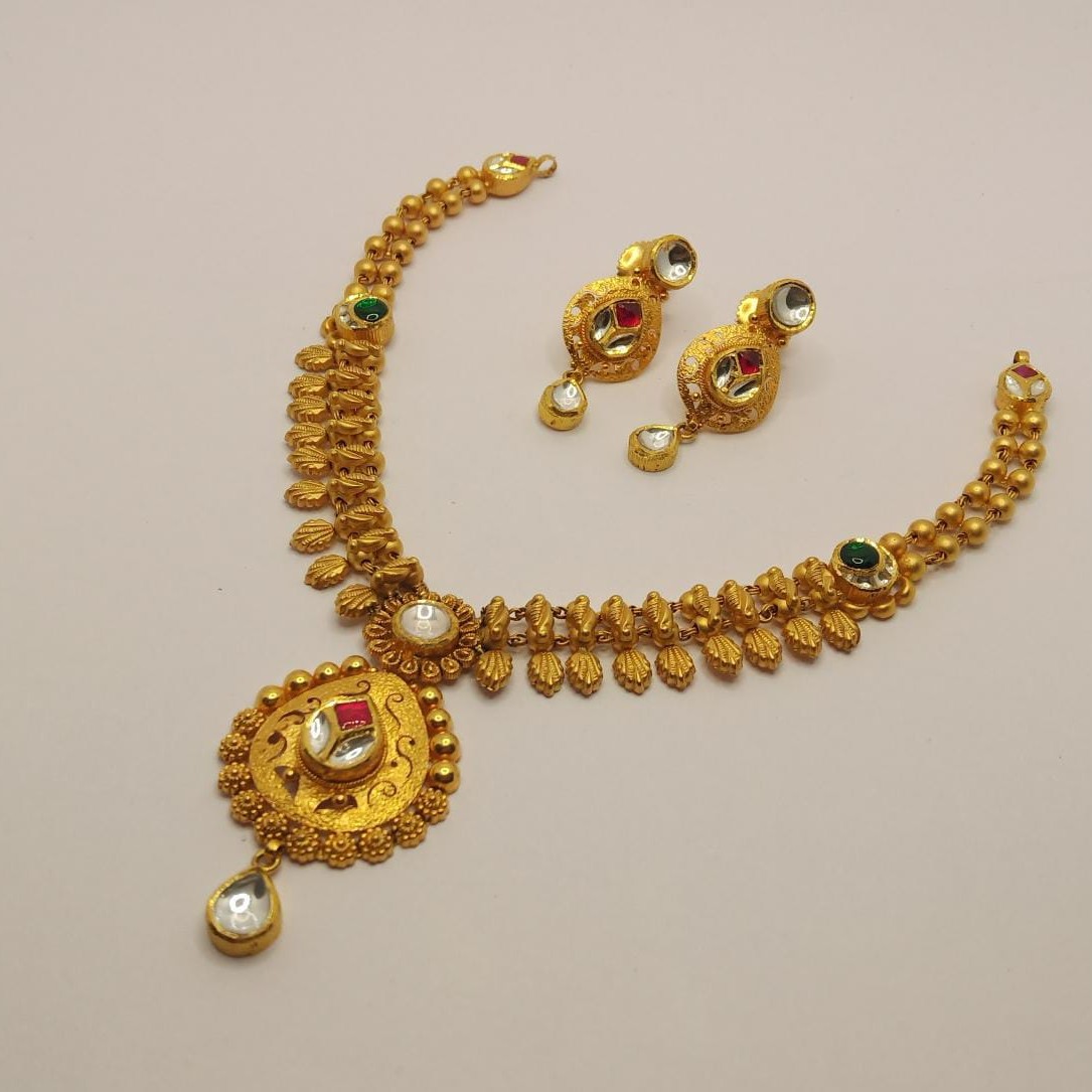 916 Gold Necklace Set For Wedding