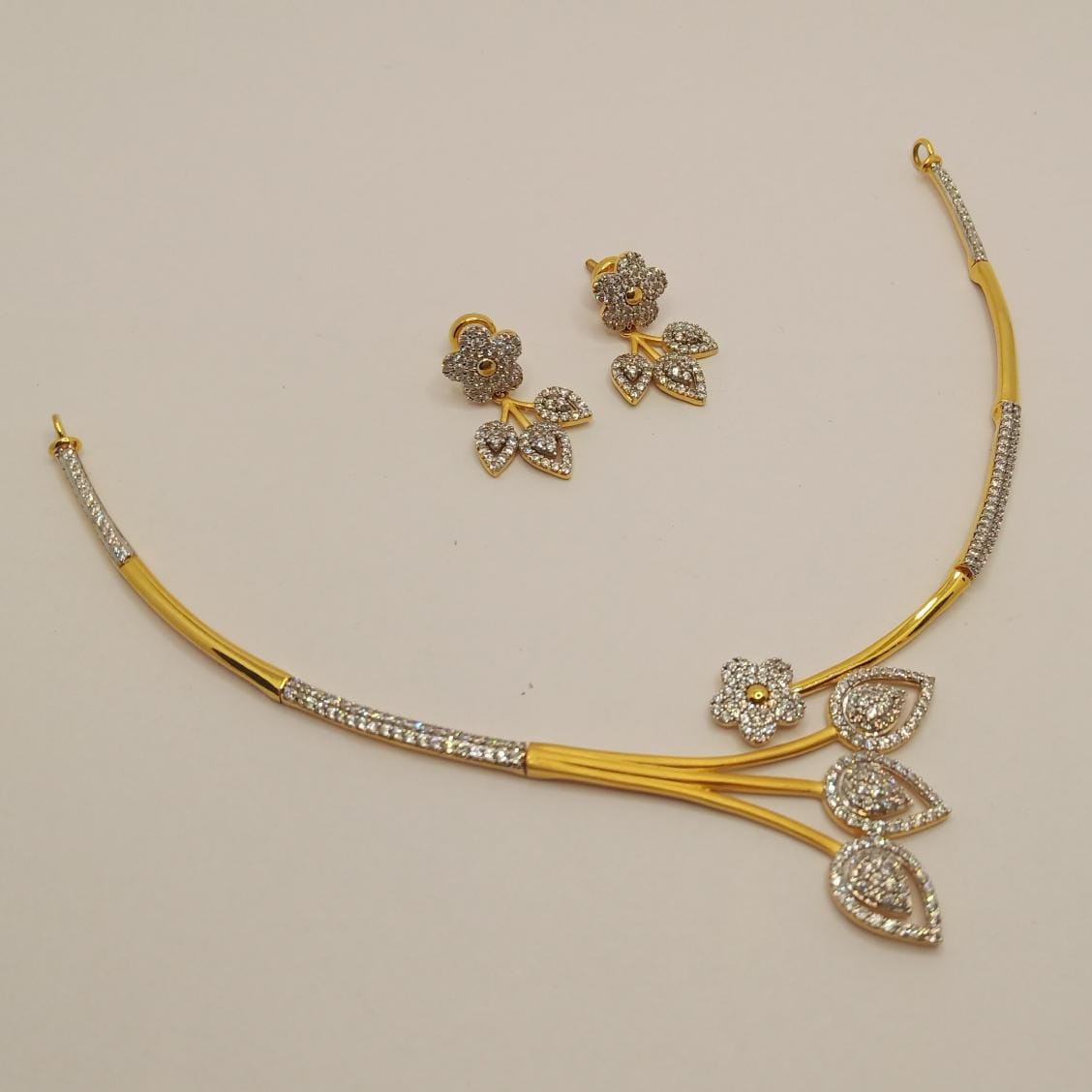 916 Gold Designer Necklace Set