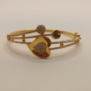 916 Gold Heart Design Bracelet